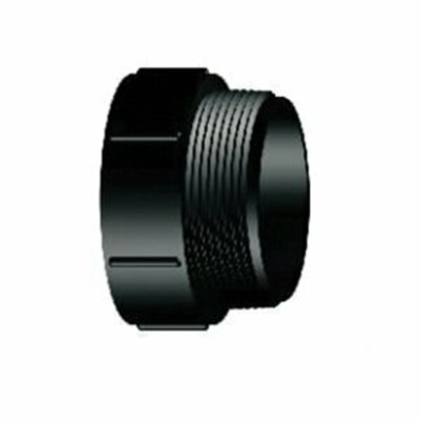 Lesso America Lesso Pipe Adapter, 1-1/2 in, Hub x MIPT, ABS, Black LN109-015